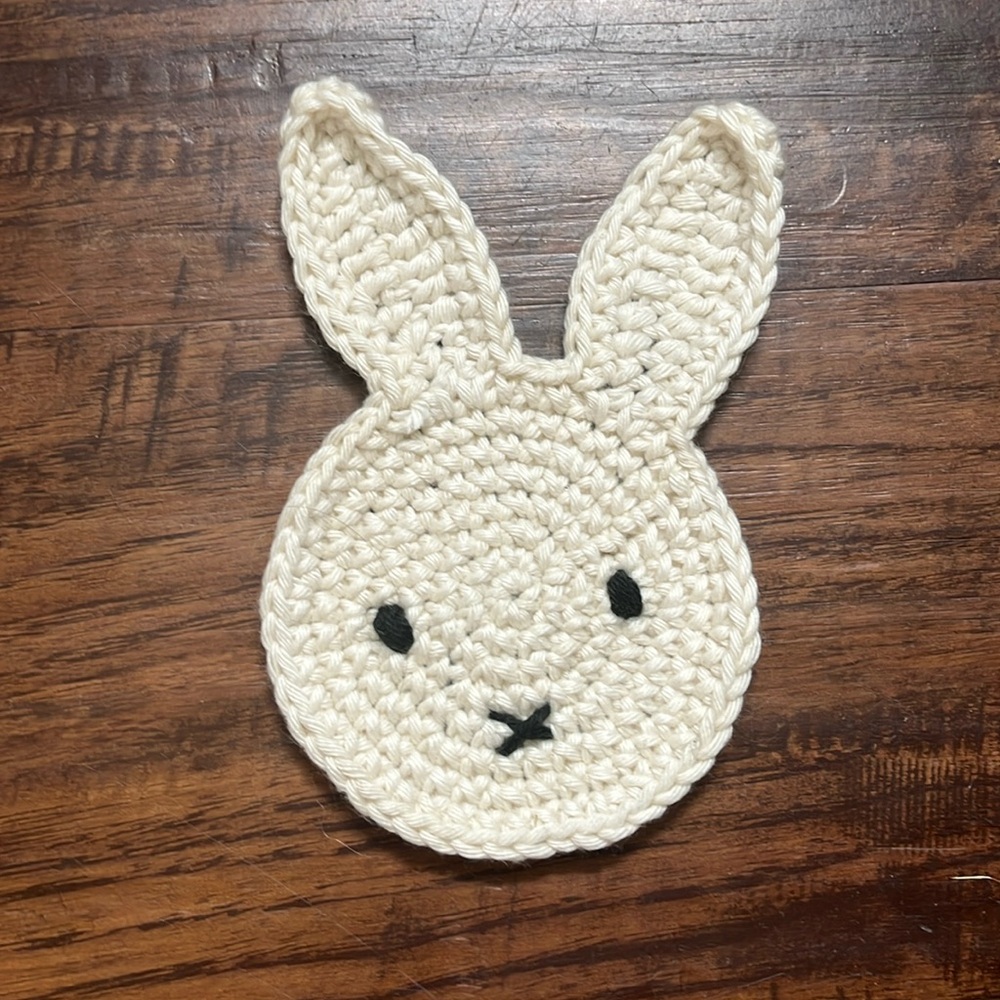 NWOT handmade miffy crochet coaster